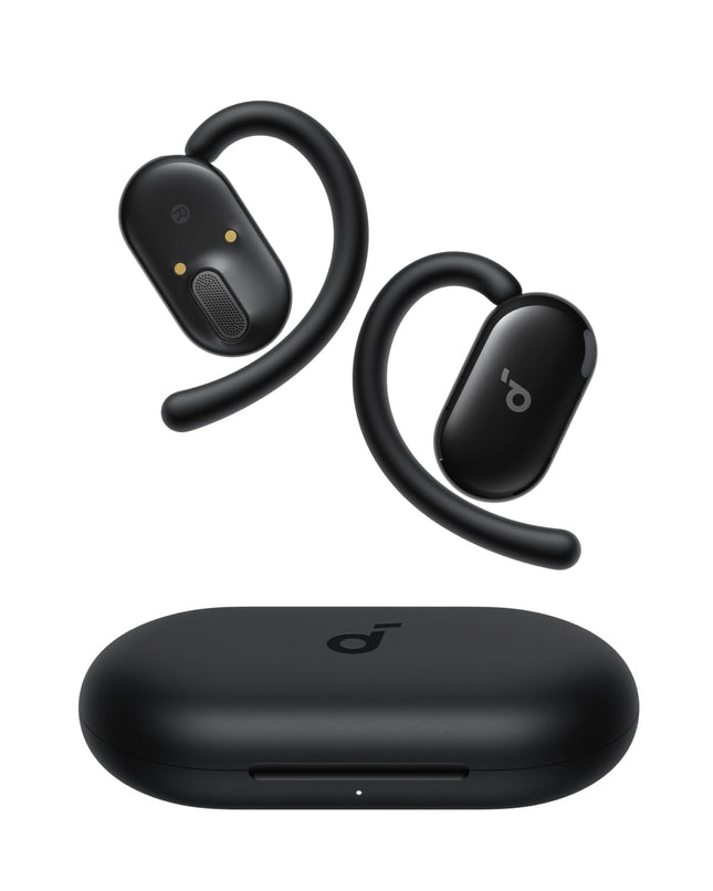 Soundcore V20I by Anker Open-Ear Headphones, Adjustable Ear Hooks, Ultra-Comfort, Snug Fit, Deep Bass, Clear Calls, IP55