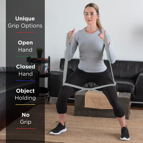 THERABAND CLX Resistance Band with Loops, Fitness Band for Home Exercise and Full Body Workouts, Portable Gym Equipment, Gift for Athlete,