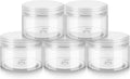 Becatocy 4Oz Plastic Container with Lids, BPA Free and Refillable Cosmetic Containers, Reusable Small Plastic Jars for Lotion, Powders, Beauty