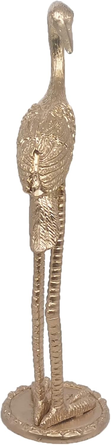Metal Crane Ring Holder Stand for Jewelry, Engagement and Wedding Ring Display, Gold Decorative Ornaments Home Decor for Living Room, Bedroom,