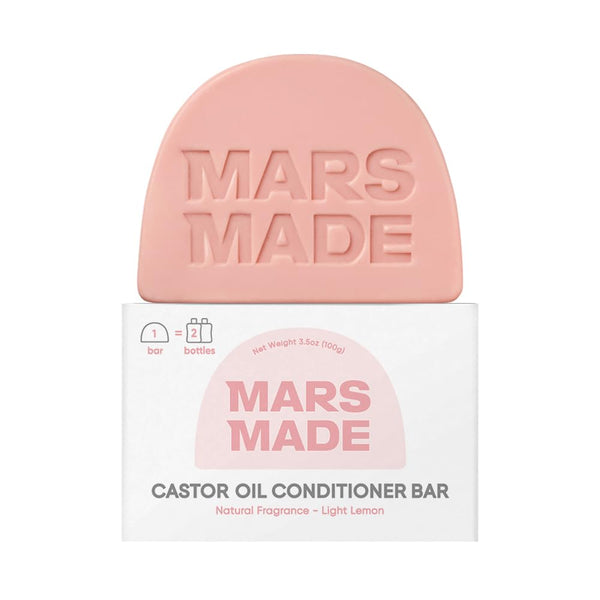Castor Oil Conditioner Bar - Nourishing & Soothing Natural Deep Conditioner for All Hair Types - Hair Moisturizing, Cleansing Solid Soap Bar -
