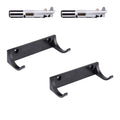 Lightsaber Hilt Wall Mount Holder Light Saber Hilt Display Rack Hook Stand, Compatible for Any Lightsaber Hilt, Black Pack of 2