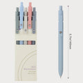 FIOVER Gel Pens, 5Pcs 0.5Mm Quick Dry Black Ink Fine Point Smooth Writing Pens High-End Series Ballpoint for Office School Supplies(Morandi)