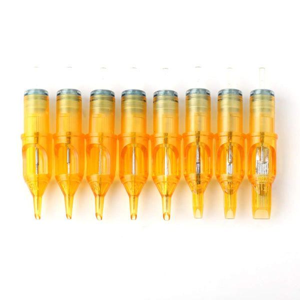 Pirate Face Tattoo (50) Mixed Assorted Disposable Tattoo Needle Cartridge 50Pcs RL, RS, M1