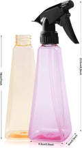 Spray Bottles 12Oz/350Ml Empty Spray Bottles Refillable Mister Bottle with Multicolor for Cleaning, Plants, Hair, Cooking