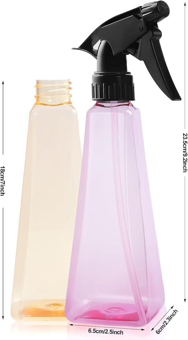 Spray Bottles 12Oz/350Ml Empty Spray Bottles Refillable Mister Bottle with Multicolor for Cleaning, Plants, Hair, Cooking