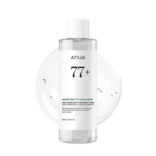 Anua Heartleaf 77 Soothing Toner I Ph 5.5 Trouble Care, Calming Skin, Refreshing, Hydrating, Purifying, Cruelty Free, Ve