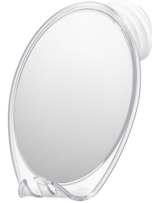 HONEYBULL Shower Mirror Fogless for Shaving - with Suction, Razor Holder for Shower & Swivel, Small Mirror, Shower, Bathroom Mirror, Bathroom