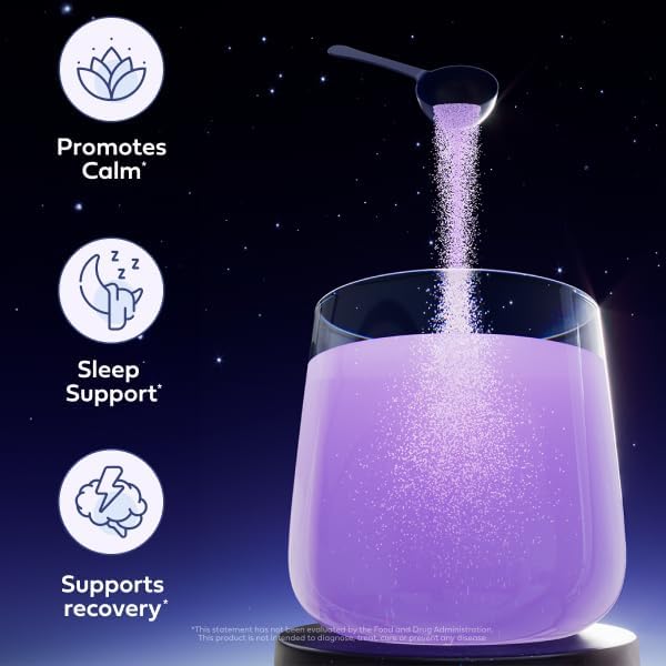 Sweetdreams Dream Potion Sleep Support Blend with Magnesium Glycinate, Glycine, L-Theanine & Chamomile - Sugar Free Blueberry Flavor (30 Servings)