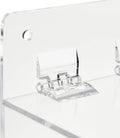 Okuna Outpost Acrylic Wall Mount Dispenser for Gloves, Shoe Covers, Hairnet Holder, Beard Nets Storage (5 X 4.5 X 8.5 In)