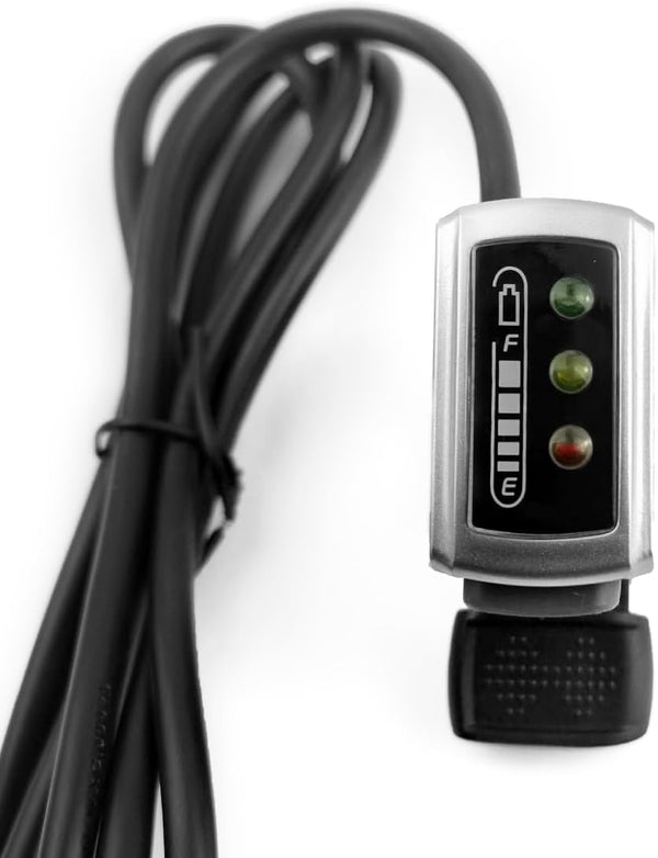 L-Faster Thumb Throttle for 24V/36V / 48V Bike with Power Indicator Wuxing Brand 106Dxc Scooter Accelerator Vehicle Speed Controller