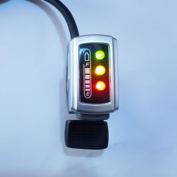 L-Faster Thumb Throttle for 24V/36V / 48V Bike with Power Indicator Wuxing Brand 106Dxc Scooter Accelerator Vehicle Speed Controller