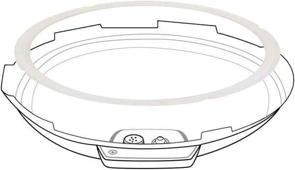 Original Sealing Ring for 8 Qt Power Pressure Cooker - Replacement Silicone Gasket Seal Rings for Power Cooker XL 8 Quart, PPC772, PPC780, WAL3,