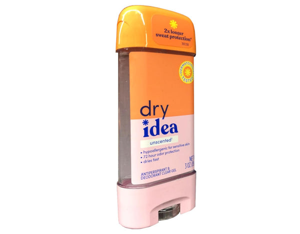 Dry Idea Powder Fresh, Clear Gel, Anti-Perspirant and Deodorant, 3.0 Fl Oz (Pack of 2)