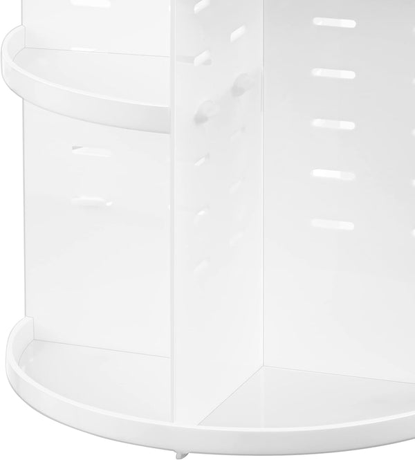 Hblife 360 Rotating Makeup Organizer Adjustable Carousel Large Capacity Revolving Perfume Organizer Skincare Organizers Cosmetic Storage Spinning
