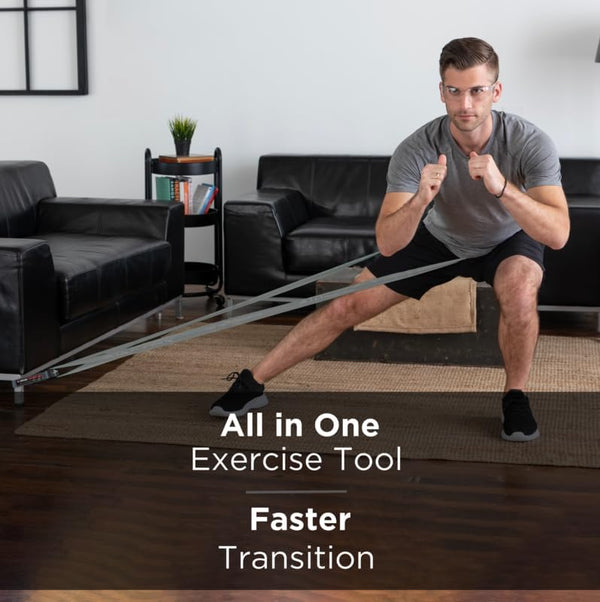 THERABAND CLX Resistance Band with Loops, Fitness Band for Home Exercise and Full Body Workouts, Portable Gym Equipment, Gift for Athlete,