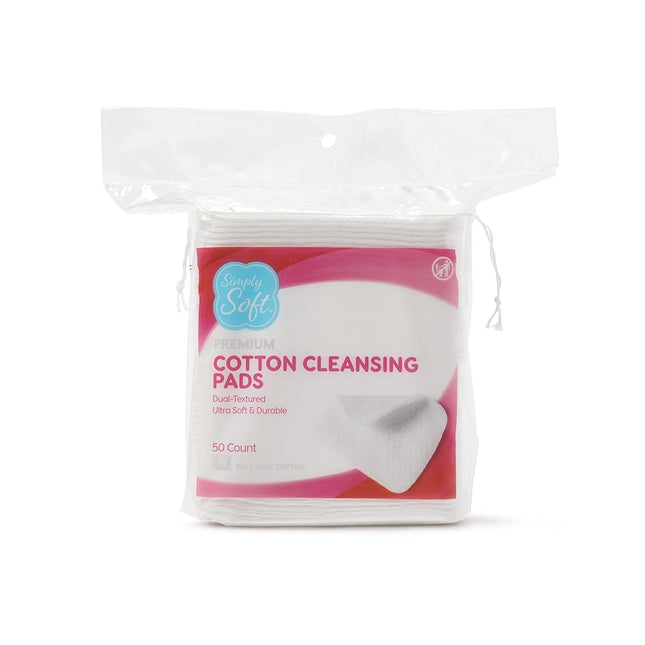 Simply Soft Premium Jumbo Cotton Cleansing Pads, 100% Pure Cotton, Large 3.5 x 4.5 Cotton Pads (200 Count) 3.5 Inch x 4.