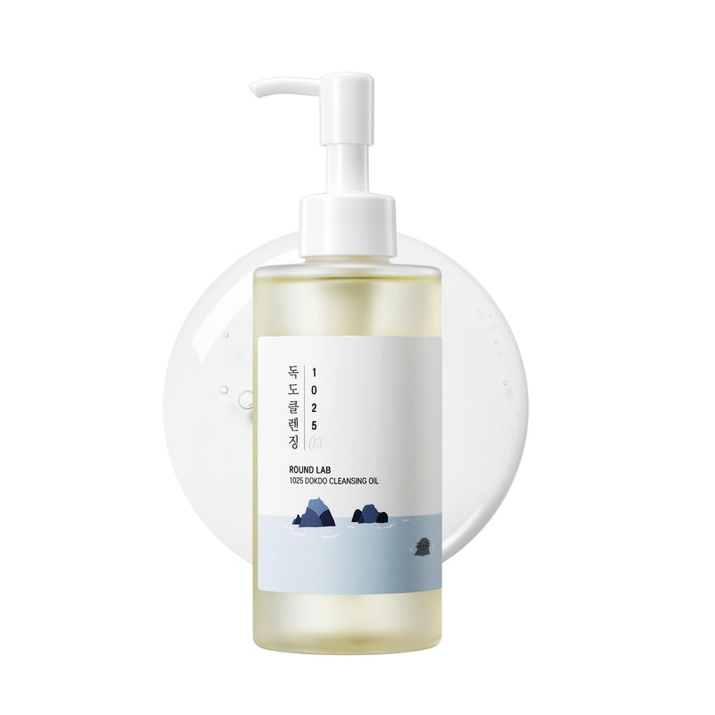 ROUND LAB 1025 Dokdo Cleansing Oil | Fresh and Light Oil Cleanser for All Skin Types, Amazing Blackhead Removal, Dissolve Impurities and Increase