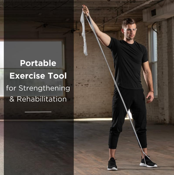 THERABAND CLX Resistance Band with Loops, Fitness Band for Home Exercise and Full Body Workouts, Portable Gym Equipment, Gift for Athlete,