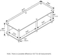 Furinno Just No Tools Wide TV Stand, White