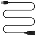 USB Adapter Cable, 49.2 Inch Long QD (Quick Disconnect) to USB Type a Plug USB-A Male Cable for Plantronics QD Headset Computer Laptop PC Soft