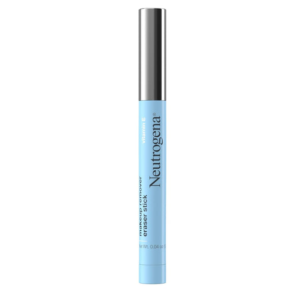 Neutrogena Makeup Remover Eraser Stick with Vitamin E, Easy-To Use & Travel-Friendly Makeup Removing Gel Pen for On-The-Go Touch-Ups of Stray or