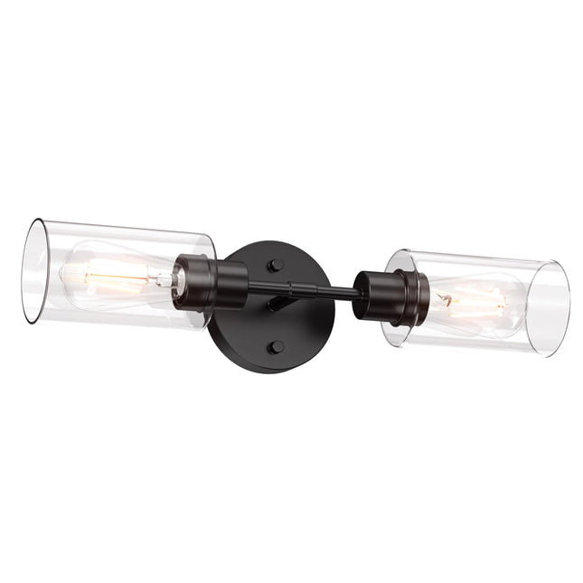 Espird Bathroom Light Fixtures 2 Light Black, Bathroom Vanity Lights Over Mirror, Bathroom Sconces Wall Lighting，Farmhou