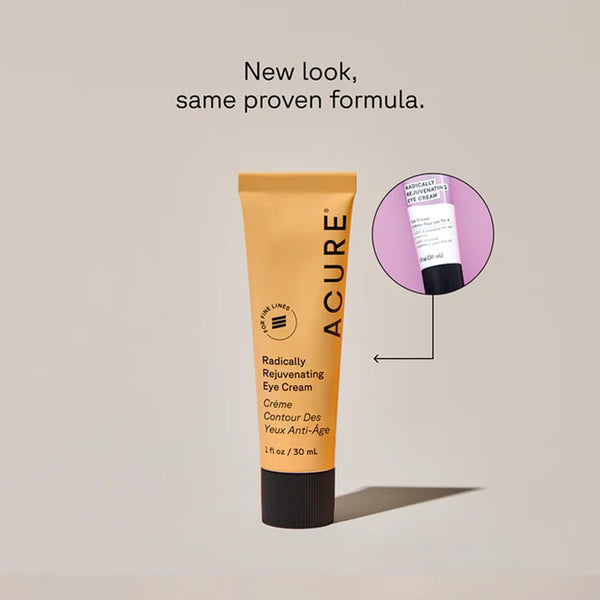 Acure Radically Rejuvenating Eye Cream - Under Eye Cream for Dark Circles & Wrinkles, Firming & Hydrating Treatment to Brighten, Anti Aging