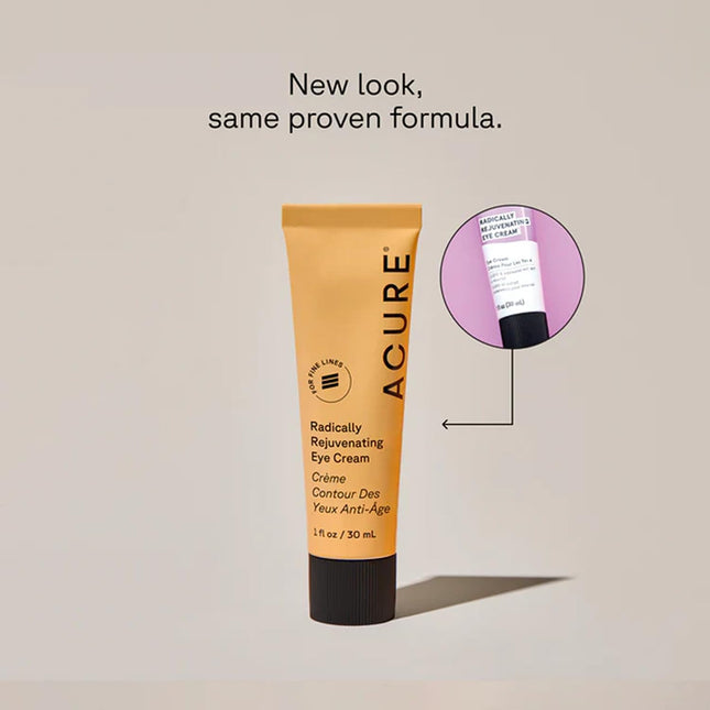 Acure Radically Rejuvenating Eye Cream - Under Eye Cream for Dark Circles & Wrinkles, Firming & Hydrating Treatment to B