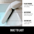 GORILLA GRIP Bath Pillow for Tub, Improved Suction Cups, Luxury Bathtub Pillows, Headrest for Neck and Back Support, Relaxing Home Spa, Hot Tubs