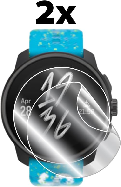 IPG for Suunto Watch Race S Hydrogel Screen Protector (2 Units) Invisible HD Clear Film Anti Scratch Guard-Smooth/Self-H