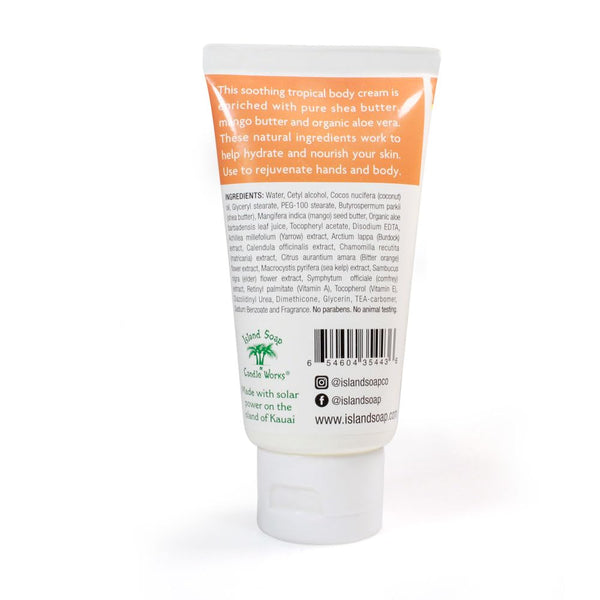Island Soap and Candle Works Shea Butter Body Cream for Men and Women - Body Moisturizer for Dry Skin - Beauty and Personal Care - Hawaiian Gifts