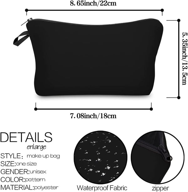 Deanfun Cosmetic Bag for Women Waterproof Cute Fashion Purse Makeup Bags Roomy Travel Toiletry Bag Accessories Organizer Gifts(51705)