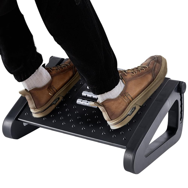 Foot Rest, Six Heights Adjustable Foot Rest for Under Desk at Work, Ergonomic Foots Stool for Under Office Desks, Under Desk Footrest with Foot