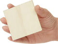 60 Pack Unfinished Wood Pieces 3X3 Inch - Blank Wooden Squares for Crafts, Cutout Tiles for DIY Coasters, Painting, Engraving, and Wood Crafts