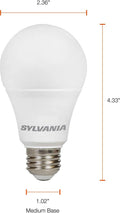 SYLVANIA ECO LED Light Bulb, A19 60W Equivalent, Efficient 9W, 7 Year, 750 Lumens, 2700K, Non-Dimmable, Frosted, Soft White - 8 Count (Pack of 1)