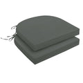 Downluxe Outdoor Chair Cushions Set of 2 for Patio Furniture, Water-Resistant Patio Chair Cushions with Ties, High Density Foam Outdoor Seat