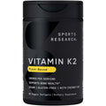 Sports Research Vitamin K2 as MK7 with Organic Coconut MCT Oil | Non-Gmo Verified, Vegan Certified (60 Veggie-Softgels)