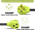 Welder Plug Adapter,Nema 14-50P to NEMA 6-50R,4 Prong to 3 Ponng 50 Amp Welder Plug Adapter Cord,Stw 10 AWG?1.5FT?