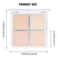 Kaely Powder Eyeshadow Quad, Vanilla Nude Beige Matte Shimmer Eyeshadow Palette Makeup, Neutral Eye Shadow Palette for Older Women Pigmented