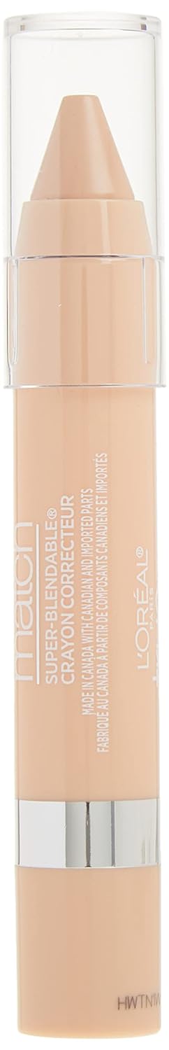 L'Oreal Paris True Match Super Blendable Crayon Concealer, Fair/Light Neutral, 0.1 Oz.