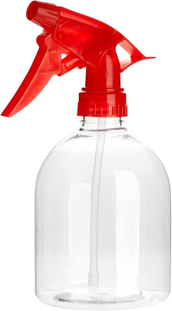 Juvale 12 Pack Refillable 16Oz Plastic Spray Bottles - All-Purpose Red Spray Bottle for Hair, Cleaning Solutions, Plants, with Adjustable Nozzle