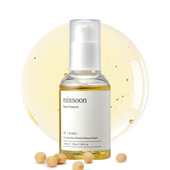 mixsoon Bean Essence Exfoliating, Snail Mucin Moisturizer for Hydrating, Fermented Bean Extract, Gentle Formula for Smoo