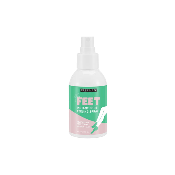 Freeman Flirty Feet Instant Foot Peeling Spray, Exfoliating Foot Mask for Summer, Moisturizing & Smooth Dry, Cracked Heels, Remove Dead Skin