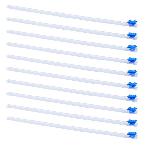 DICOSMETIC 10Pcs Plastic Slider Cutter 12 Reusable Cling Film Slide Cutter Self-Adhesive Slide Cutter Replacement Food Wrap Cutter Wrap Dispenser