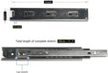 URBEST Drawer Slides 9 Inch Full Extension 3 Sections Ball Bearing Telescopic Slide Rails (9Inch)