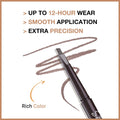 4 Pcs Ultimate Eyebrow Retractable Definer Pencils,Dual-Sided Natural Soft Textured Eyebrow Pencil, for Daily Look Eyebrow Makeup,Brow Brush,Fine