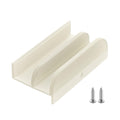 M6219 Sliding Shower Door Bottom Guide Fits for Sliding Shower Door (Top Hung) Tub Enclosure Systems, 1/2 in Channels for Glass Shower Door