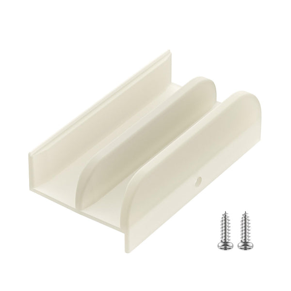 M6219 Sliding Shower Door Bottom Guide Fits for Sliding Shower Door (Top Hung) Tub Enclosure Systems, 1/2 in Channels for Glass Shower Door