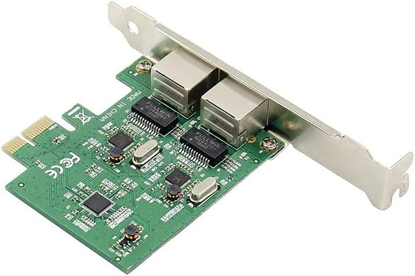 XM-NA3820 PCI-E 2-Port Dual 10/100/1000Mbps Gigabit Ethernet PCI Express (Pcie X1) Server Network Card/Network Adapter, Realtek RTL8111F Chipset,
